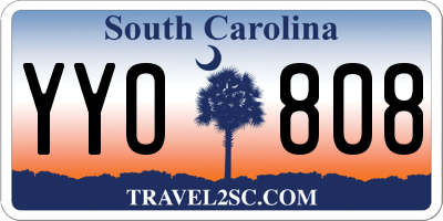 SC license plate YYO808