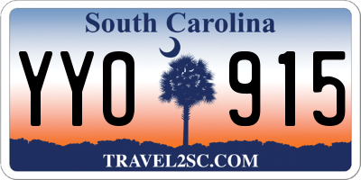 SC license plate YYO915