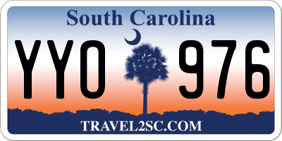 SC license plate YYO976