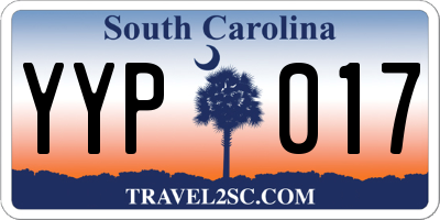 SC license plate YYP017