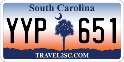 SC license plate YYP651