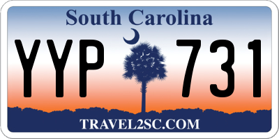 SC license plate YYP731