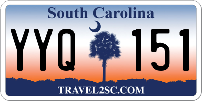 SC license plate YYQ151