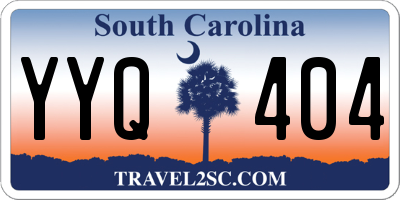 SC license plate YYQ404