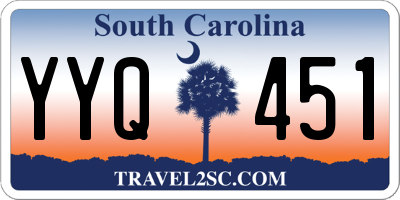 SC license plate YYQ451
