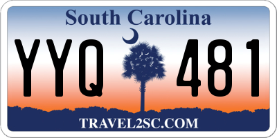 SC license plate YYQ481
