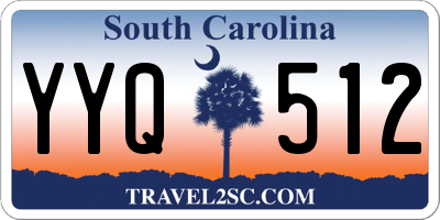 SC license plate YYQ512