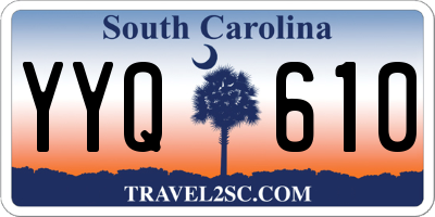 SC license plate YYQ610