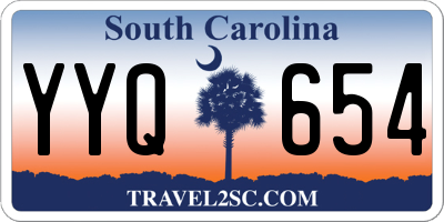 SC license plate YYQ654