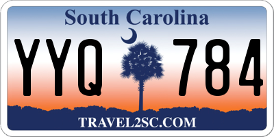 SC license plate YYQ784