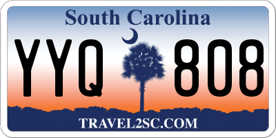 SC license plate YYQ808