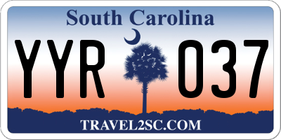 SC license plate YYR037