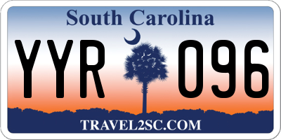 SC license plate YYR096