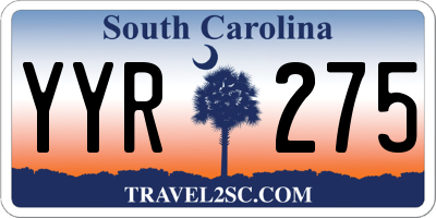SC license plate YYR275