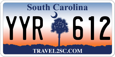 SC license plate YYR612