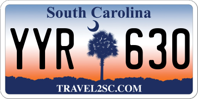 SC license plate YYR630