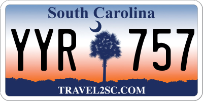 SC license plate YYR757