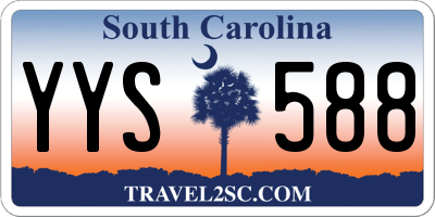 SC license plate YYS588