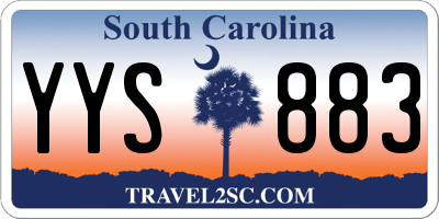 SC license plate YYS883