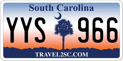 SC license plate YYS966