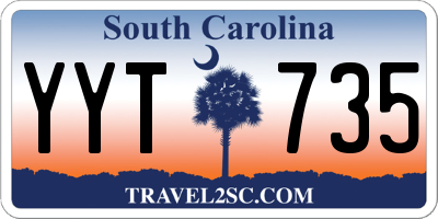 SC license plate YYT735