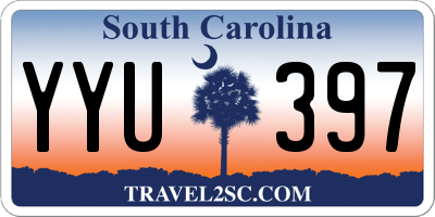 SC license plate YYU397