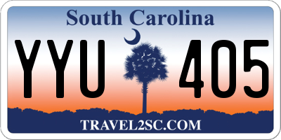 SC license plate YYU405