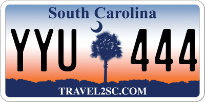 SC license plate YYU444