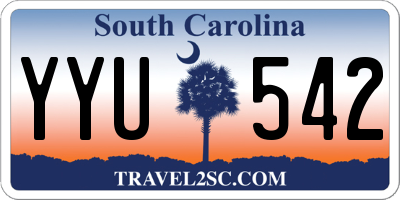 SC license plate YYU542