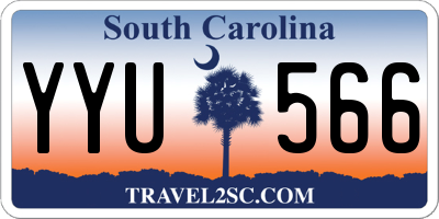 SC license plate YYU566