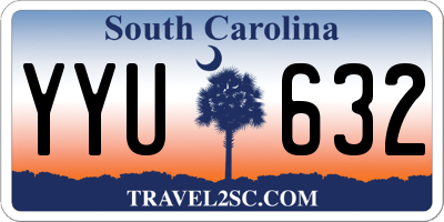 SC license plate YYU632