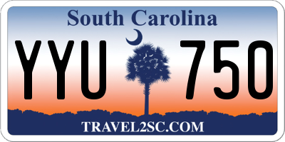 SC license plate YYU750