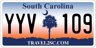 SC license plate YYV109
