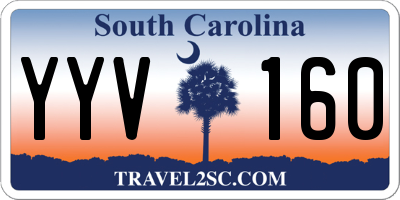 SC license plate YYV160