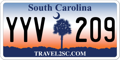 SC license plate YYV209