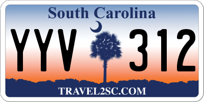 SC license plate YYV312