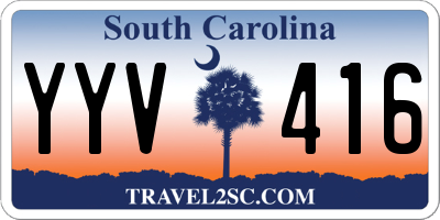 SC license plate YYV416