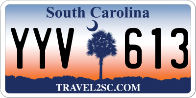 SC license plate YYV613