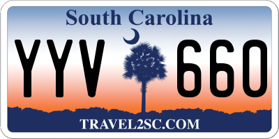 SC license plate YYV660