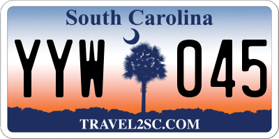 SC license plate YYW045