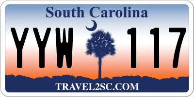 SC license plate YYW117