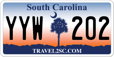 SC license plate YYW202