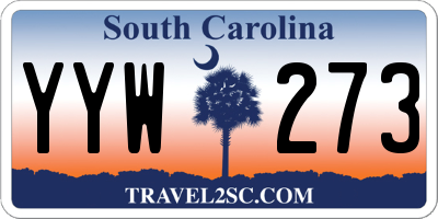 SC license plate YYW273
