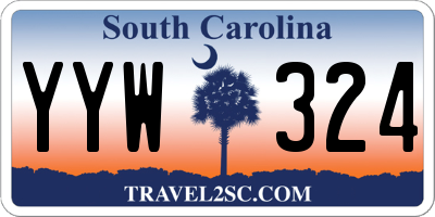 SC license plate YYW324