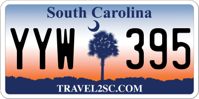 SC license plate YYW395
