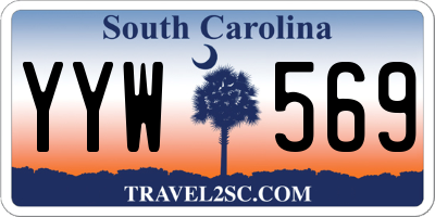 SC license plate YYW569