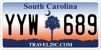 SC license plate YYW689