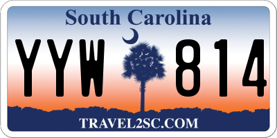 SC license plate YYW814