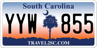 SC license plate YYW855