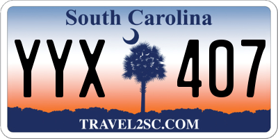 SC license plate YYX407